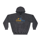 ClearSky Rehabilitation Hospital [Rio Rancho] [Front/Back Logo] | Unisex Mineral Wash Hoodie