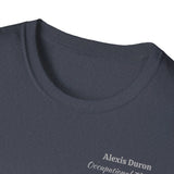 "Personalized" ClearSky Rehabilitation Hospital [Alexis- Occupational Therapy] [Front/Back Logo] | Unisex Softstyle T-Shirt