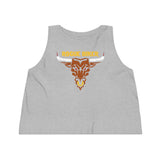 Rogue Biker Bull [Yellow] | Women's Dancer Cropped Tank Top