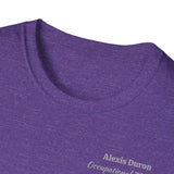 "Personalized" ClearSky Rehabilitation Hospital [Alexis- Occupational Therapy] [Front/Back Logo] | Unisex Softstyle T-Shirt