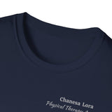 "Personalized" ClearSky Rehabilitation Hospital [Chanesa Lora- Physical Therapy Assistant ] [Front/Back Logo] | Unisex Softstyle T-Shirt