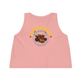 Rogue Biker Bull [Rose] | Women's Dancer Cropped Tank Top