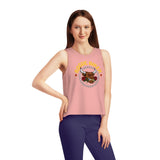 Rogue Biker Bull [Rose] | Women's Dancer Cropped Tank Top