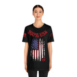 100% USA Rogue Biker [Red] | Unisex Jersey Short Sleeve Tee