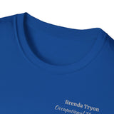 "Personalized" ClearSky Rehabilitation Hospital [Brenda Tryon- Occupational Therapist] [Front/Back Logo] | Unisex Softstyle T-Shirt