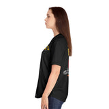 Rogue Biker [Skull & Wings] | Women's Jersey Short Sleeve Deep V-Neck Tee