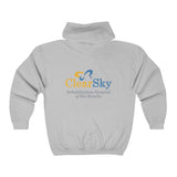 ClearSky Rehabilitation Hospital [Rio Rancho] [Front/Back Logo] | Unisex Heavy Blend™ Full Zip Hooded Sweatshirt