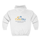 ClearSky Rehabilitation Hospital [Rio Rancho] [Front/Back Logo] | Unisex Heavy Blend™ Full Zip Hooded Sweatshirt