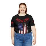 100% USA Rogue Biker [Red] | Unisex Jersey Short Sleeve Tee