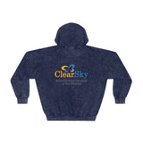 ClearSky Rehabilitation Hospital [Rio Rancho] [Front/Back Logo] | Unisex Mineral Wash Hoodie
