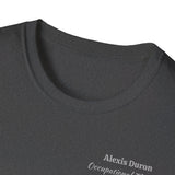 "Personalized" ClearSky Rehabilitation Hospital [Alexis- Occupational Therapy] [Front/Back Logo] | Unisex Softstyle T-Shirt
