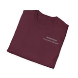 "Personalized" ClearSky Rehabilitation Hospital [Brenda Tryon- Occupational Therapist] [Front/Back Logo] | Unisex Softstyle T-Shirt