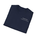 "Personalized" ClearSky Rehabilitation Hospital [Brenda Tryon- Occupational Therapist] [Front/Back Logo] | Unisex Softstyle T-Shirt