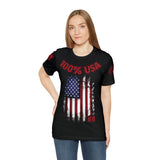 100% USA Rogue Biker [Red] | Unisex Jersey Short Sleeve Tee