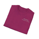 "Personalized" ClearSky Rehabilitation Hospital [Alexis- Occupational Therapy] [Front/Back Logo] | Unisex Softstyle T-Shirt