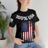 100% USA Rogue Biker [White] | Unisex Jersey Short Sleeve Tee