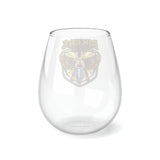 Bikers & Babes | Clear Stemless Wine Glass, 11.75oz