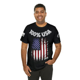 100% USA Rogue Biker [White] | Unisex Jersey Short Sleeve Tee
