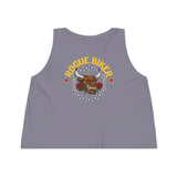 Rogue Biker Bull [Rose] | Women's Dancer Cropped Tank Top