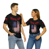 100% USA Rogue Biker [Red] | Unisex Jersey Short Sleeve Tee