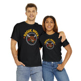 Rogue Biker Bull [Front] | Women's Heavy Cotton Tee