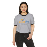 ClearSky Rehabilitation Hospital [Rio Rancho] [Front Logo] | Unisex Cotton Ringer T-Shirt
