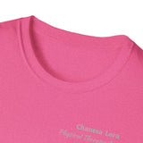 "Personalized" ClearSky Rehabilitation Hospital [Chanesa Lora- Physical Therapy Assistant ] [Front/Back Logo] | Unisex Softstyle T-Shirt