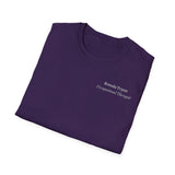 "Personalized" ClearSky Rehabilitation Hospital [Brenda Tryon- Occupational Therapist] [Front/Back Logo] | Unisex Softstyle T-Shirt