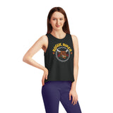 Rogue Biker Bull [Rose] | Women's Dancer Cropped Tank Top