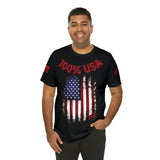 100% USA Rogue Biker [Red] | Unisex Jersey Short Sleeve Tee