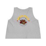 Rogue Biker Bull [Rose] | Women's Dancer Cropped Tank Top