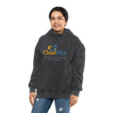 ClearSky Rehabilitation Hospital [Rio Rancho] [Front/Back Logo] | Unisex Mineral Wash Hoodie