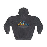 ClearSky Rehabilitation Hospital [Rio Rancho] [Front/Back Logo] | Unisex Mineral Wash Hoodie