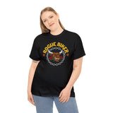 Rogue Biker Bull [Front] | Women's Heavy Cotton Tee