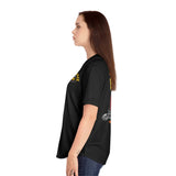Rogue Biker [Skull & Wings] | Women's Jersey Short Sleeve Deep V-Neck Tee