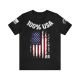 100% USA Rogue Biker [White] | Unisex Jersey Short Sleeve Tee