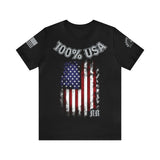 100% USA Rogue Biker [Silver] | Unisex Jersey Short Sleeve Tee