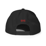 New Mexico - Zia Symbol - Red / 505 | Snapback Hat
