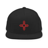 New Mexico - Zia Symbol - Red / 505 | Snapback Hat