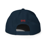 New Mexico - Zia Symbol - Red / 505 | Snapback Hat