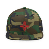 New Mexico - Zia Symbol - Red / Duke City | Snapback Hat