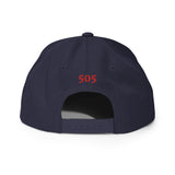 New Mexico - Zia Symbol - Red / 505 | Snapback Hat