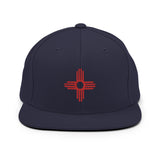 New Mexico - Zia Symbol - Red / 505 | Snapback Hat