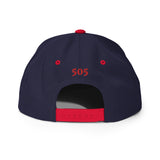 New Mexico - Zia Symbol - Red / 505 | Snapback Hat