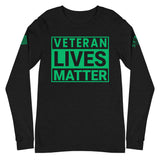 Veteran Lives Matter [Front/Sleeves] | Unisex Long Sleeve Tee
