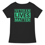 Veteran Lives Matter [Front/Back] | Women’s Fitted V-Neck T-Shirt