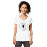 Kaktus Kats | Women’s Fitted V-Neck T-Shirt