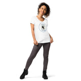 Kaktus Kats | Women’s Fitted V-Neck T-Shirt