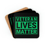 Veteran Lives Matter | Corkwood Coaster Set