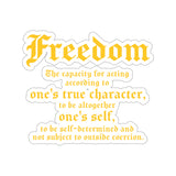 Rogue Biker [Freedom] | Kiss-Cut Stickers